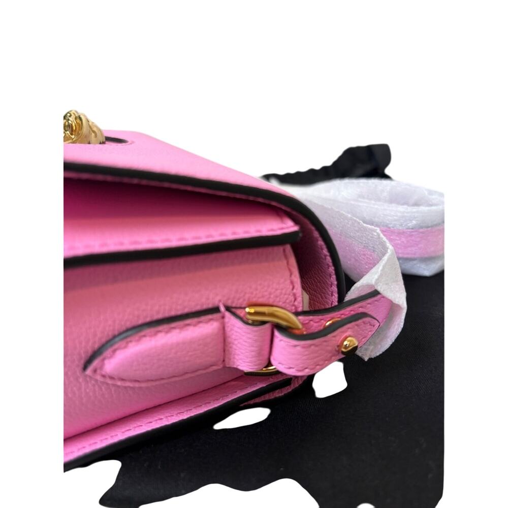Versace Pink Leather Medusa Crossbody Bag - Picture 9 of 14